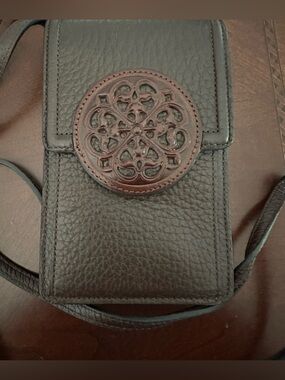 NWOT Brighton Ferrara Daytime Brown Leather Phone Crossbody Bag Retails at $245